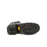 Botín Chelsea de cuero negro Caterpillar Rewrite con elástico lateral, suela de goma con plataforma y tecnología Cleansport NXT para control de olores.