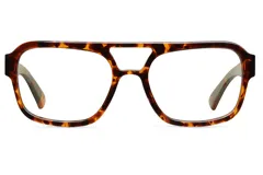 Lentes Blueblocker modelo Shipo Tigris con montura aviador color carey, fabricados en acero inoxidable y acetato. Cuentan con lentes de nylon con protección UV400 y filtro de luz azul.