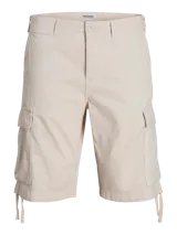 Short color beige de Jack & Jones, estilo cargo, con bolsillos laterales y traseros.