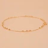 Pulsera de oro amarillo 18k con cuentas esféricas.