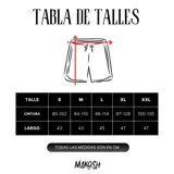 Short negro con cordón ajustable en la cintura y estampado de dos personajes de anime besándose.