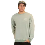 Buzo verde oliva de cuello redondo, marca Maui and Sons, modelo Live In The Walley. Confeccionado en 80% algodón y 20% poliéster con interior tipo fleece y logo estampado en el pecho.