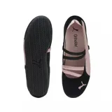Zapatilla Puma Speedcat Ballet SD, color negro con detalles en blanco y suela de goma.