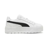 Championes Puma Karmen II de mujer, color blanco con detalles en negro.