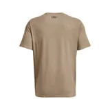 Remera celeste de Under Armour, corte clásico, mangas cortas y logo estampado en el pecho.