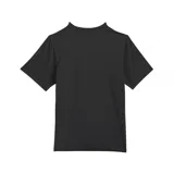 Remera negra de algodón con logo de Adidas y diseño de Shmoo en el centro del pecho.