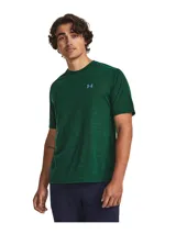 Remera deportiva Under Armour Train Anywhere para hombre, color verde con logo en el pecho.