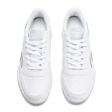 Championes Reebok BB 1000 de cuero blanco con detalles en gris.