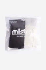 Pack de dos bóxers lisos, uno color beige y otro negro, con cintura elástica con logotipo.