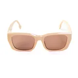 Lentes de sol rectangulares color verde pastel con lentes oscuros y filtro UV400.