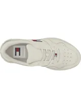 Zapatillas deportivas Tommy Jeans color crema, con plataforma gruesa y logo de la marca en el lateral.