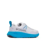 Zapatillas de senderismo impermeables Columbia Konos TRS Outdry para hombre, color verde oscuro con detalles en naranja.
