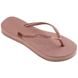 Ojotas Havaianas Slim Flatform color negro, con plataforma.