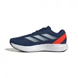 Championes de running Adidas Duramo RC, color azul con detalles en plateado y naranja.