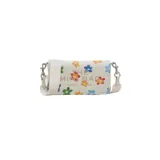 Cartera bandolera Marc Jacobs modelo The Wild Daisy Mini Bag, color blanco con estampado de margaritas de colores.