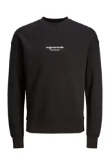 Buzo negro de manga larga y cuello redondo, con logo "Originals Studio" estampado en el pecho.