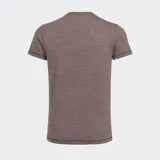 Remera deportiva color marrón con logo Reebok Vector en el pecho.