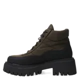 Botas de mujer Miss Carol modelo Nantu, color beige, acordonadas y con plataforma track.