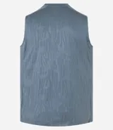 Musculosa deportiva negra de hombre, con cuello redondo, corte regular y estampa heat print. Cuenta con tecnología Dry para mayor transpirabilidad.