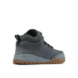 Botas de trekking Columbia Fairbanks Mid color gris con cordones marrones, capellada de tela impermeable con cuello y talón de gamuza, puntera de goma resistente a la abrasión, entresuela TechLite™ y suela Omni-Grip™ para tracción en todo terreno.