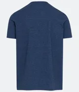 Remera azul de manga corta con cuello redondo y estampado del logo de Superman en el pecho.
