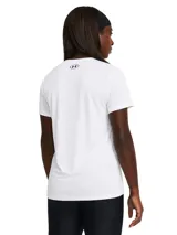 Remera de entrenamiento Under Armour Tech™ SSC Solid, color negro, de corte holgado y tejido ligero.