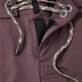 Short de baño color bordó, con cordón ajustable en la cintura y logo de la marca en la pierna.