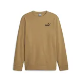 Buzo color ocre de corte clásico, cuello redondo y mangas largas. Logo de Puma bordado en negro en el pecho.