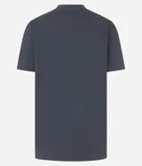 Remera gris con estampa de la frase "Venice Beach" en amarillo y una imagen de una camioneta con tablas de surf.