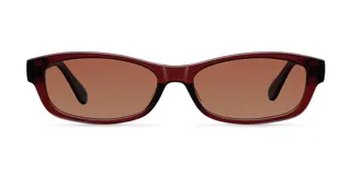 Lentes de sol unisex con montura rectangular color marrón y lentes marrones polarizadas. Fabricadas con materiales bio-based y patillas de propionato de celulosa. Cuentan con protección UV400 y recubrimiento anti-scratch y superhydrophobic.