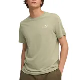 Remera verde claro de algodón, corte clásico, cuello redondo y logo Puma estampado en el pecho.