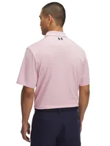 Remera polo Under Armour Matchplay para hombre, color gris jaspeado con logo negro en el pecho.