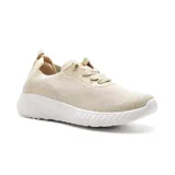 Championes deportivos American Sport Gio color beige, con cordones y suela blanca.