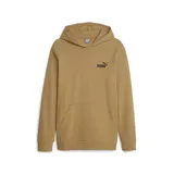 Canguro con capucha Puma Ess Elevated color tostado, con logo pequeño estampado en negro en el pecho y bolsillo tipo canguro.
