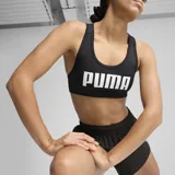 Top deportivo Puma 4Keeps negro con logo blanco en el frente.