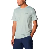 Remera deportiva Columbia Hike Crew color borgoña, de corte clásico y manga corta, con logo estampado en el pecho. Confeccionada en poliéster con tecnología Omni-Wick para absorción de la humedad y control de olores.