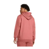 Buzo con capucha celeste de Under Armour, con logo bordado en el pecho y bolsillo tipo canguro.