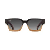 Lentes de sol Indie Eagle unisex, con armazón de madera de ébano y maple, lentes polarizados con protección UV 100% y bisagras flex.