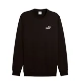 Buzo de hombre Puma Logo Crew color negro, de corte clásico y cuello redondo. Presenta el logo de Puma estampado en el pecho.