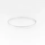 Pulsera rígida de plata 925 con forma de cinta.