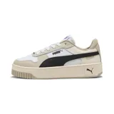Zapatillas bajas color blanco con detalles en negro, diseño clásico y cómodo.