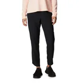 Pantalón de senderismo azul marino, de corte recto y largo tobillero, con cintura elástica ajustable, bolsillos laterales y tecnología Omni-Wick para absorción de la humedad.