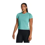 Remera deportiva negra de manga corta, marca Under Armour, modelo Launch Shortsleeve.
