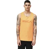 Musculosa color ocre con logo RVCA estampado en el pecho.