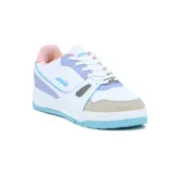 Championes Avia Cambri para mujer, color blanco con detalles en lila, rosa y celeste.