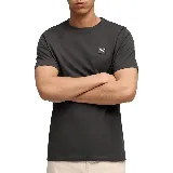 Remera gris de manga corta para hombre, con logo Puma pequeño en el pecho.