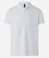 Remera polo de hombre, corte slim, color gris claro, confeccionada en tejido de media malla acanalada de algodón.