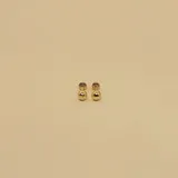 Par de caravanas abridores de oro amarillo 9k con perlas cultivadas de 3mm.