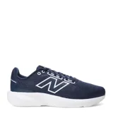 Championes de running New Balance Course 413, color azul marino con logo blanco.