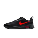 Championes Nike Air Max Nuaxis para hombre, color negro con detalles en rojo.